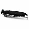 Eevelle Boat Cover JON BOAT Open, Outboard Fits 20ft 6in L up to 84in W Black WSOJB2084B-BLK